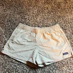 Brand new with tags Patagonia Barely Baggies shorts, medium, tan.